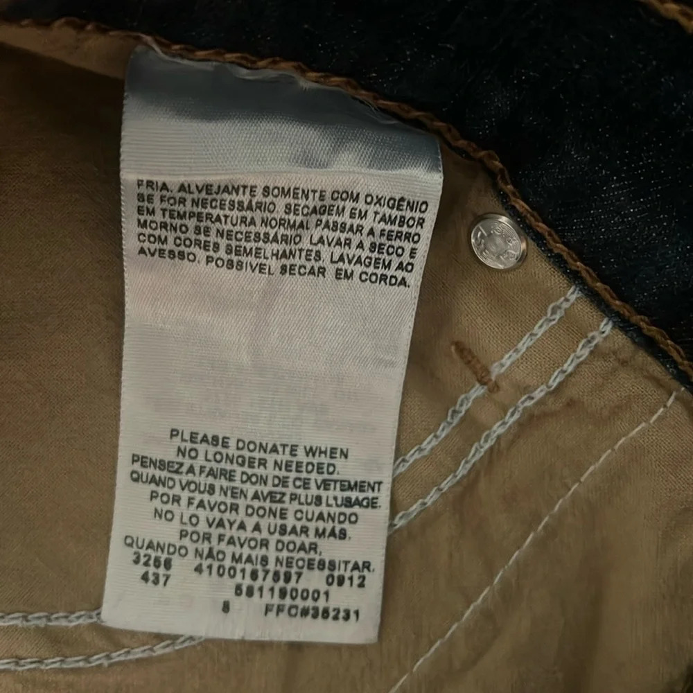 Levi's Womens Perfectly Shaping 512 Boot Cut Jeans Blue Stretch Pockets Size 32 - Picture 8 of 11